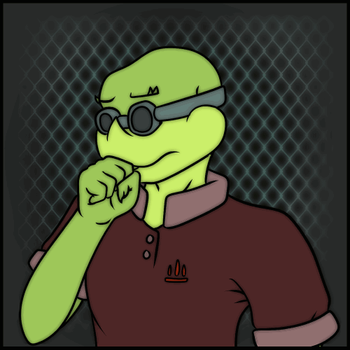 Lee, a young reptilian boy with goggles